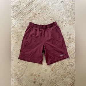 Nobull red workout shorts